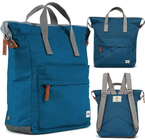 ROKA Bantry Tote Backpack for Women, Men & Kids - Medium Backpack with Laptop Compartment & Multi Pockets for Work, School & Travel - Marine Blue