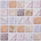 Warmiehomy 3D Self Adhesive Wall Tiles,30x30cm 12Pcs Peel and Stick Marble Tiles Waterproof Vinyl for Kitchen Backsplash Living Room Bedroom Bathroom(Orange-White Marble)