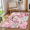 TropicalLife Teppich mit Blumenmotiv, rutschfest,, Wohnzimmer, Esszimmer, 99 x 152 cm