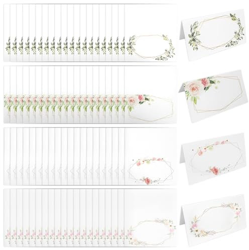 80 Hojas Tarjetas Personalizadas,Marcasitios Boda,Tarjetas de Lugar,Tarjetas de Asiento,Tarjetas de Mesa Blanco,Para Boda, Comunión, Cumpleaños, Festival, Fiesta, Bautizo