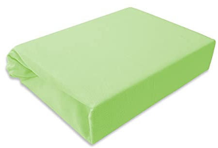 Spannbettlaken FÜR Kinder Kinderbett Kinderbettlaken Jersey 60x120 70x140 80x160 (Grün, 70x140)