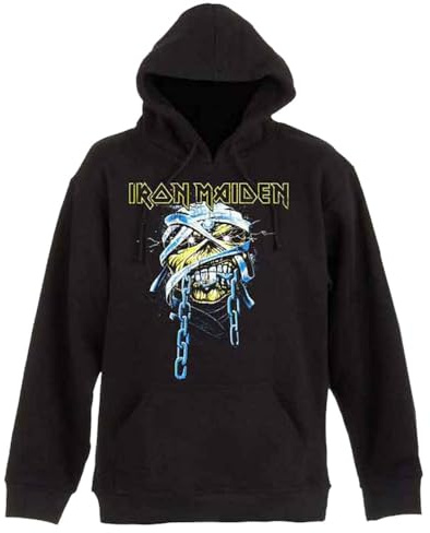 Rock Off officially licensed products Iron Maiden Powerslave Pullover Hoodie XL Black