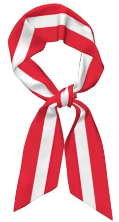 ERSDWRE Satin-Kopftuch mit Österreichischer Flagge, für Damen, Geldbörse, Tasche, Schal, Halstuch für Damen, Satin-Kopfschmuck, Schwarz , One size