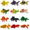SGERUFZ 12 pièces Décors Flottantes Poissons Artificiels pour Aquarium Poisson en Plastique Petit Faux Poisson Ornement d'Aquarium Flottant en Mouvement Petits Poissons Tropicaux
