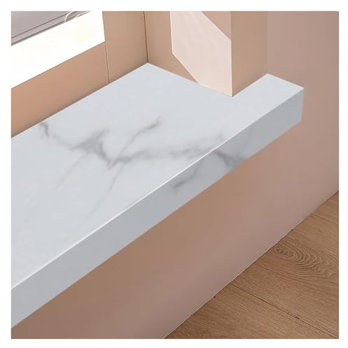 APMOE Fensterbank Innen Holzmaserung - PVC Fensterbrett Innen - Fensterbank Abdeckung - Fensterbank Verkleidung Innen für Zuhause, Innenfensterbank Fensterbänke Nach Maß, Kunststoff(D,25 cm x 140 cm)