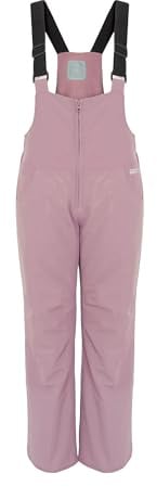 KADVA Skihose für Kinder SKIRO Pants JR in Rosa Größe 128 cm Wasser- und Winddicht mit offenen Taschen und Hosenträgern Ausgestattet mit reflektierenden Elementen und Logo