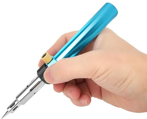 lvifloae Portable Gas Soldering Iron Butane Heating Pen Pneumatic Temperature Adjustable Soldering Tool for DIY Repair Soldering