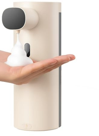 Nirvana Nest Automatic Soap Dispenser, 300ml, Touchless, Rechargeable, 3-level Adjustable Foam Settings with display, Long-lasting battery 30 days per charge, for Bathroom, Kitchen, Hotel, Restaurant