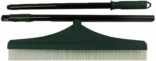 ComfyNex Grass Rake for Artificial Grass, Turf Rake Artificial Lawn Brush with Adjustable Handle Garden Tools Fake Grass Brush for Lawns and Carpet