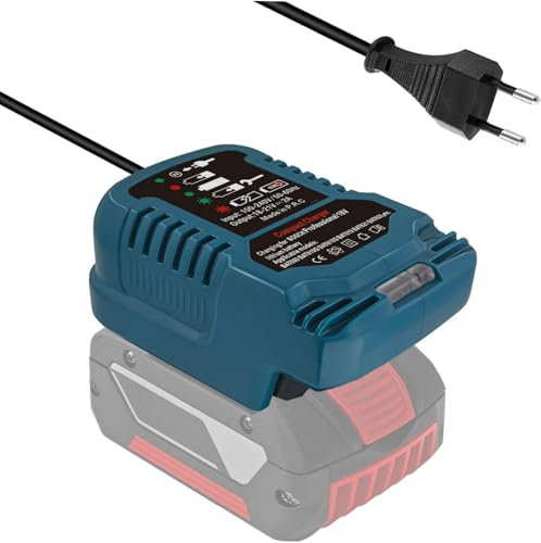 220V für Bosch Professional 18V Akku Ladegerät, GAL1880CV Ladegerät Ersatz für Bosch GBA 18V Batterie BAT609 BAT610G BAT618G BAT619 (Keine Batterie)
