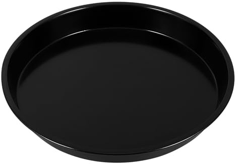 FOMIYES Carbon Steel Nonstick Round Deep Pizza Pan 10 Inch Baking Tray for Oven and Microwave, Sturdy Metal Baking Pan for Cake, Cookies, and Home Kitchen Use