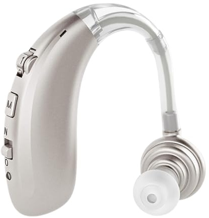 Discoball Rechargeable Sound Enhance Device, Digital Noise Cancelling Headphone, Adjustable Voice Enhance Earphones for Seniors & Adults (Silver,without Bluetooth Function)