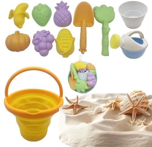 Sandspielzeug für den , Sandspielzeug mit Formen, tragbar, für und Mädchen, Zuhause, Camping, Urlaub, Wasserpool, Reisen, Spielplatz im Freien
