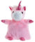 Puckator Warm29 Coussin Chauffant en Forme de Licorne Rose, brodé, 100% Polyester