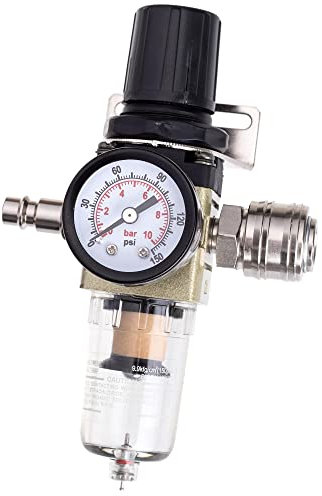 Pressione aria Filtro regolatore Unità di manutenzione Riduttore di pressione per compressore 1/4