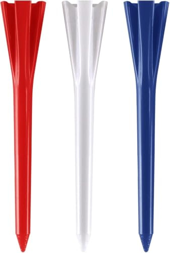 Izzo Golftees, Kunststoff, Rot/Weiß/Blau