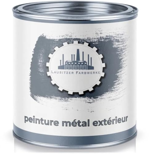 Peinture métal extérieur 3en1 satiné bleu distant RAL 5023 bleu 3-en-1 plus besoin de produits antirouille séparés peinture métal laque pour acier fer zinc aluminium (2,5 L) Lausitzer Farbwerke
