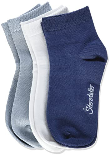Sterntaler Baby - Jungen Sneaker-söckchen 3er-pack Bambus Söckchen, Blau, 19-22 EU