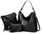 Pahajim Handtaschen und Geldbörsen Set Handtasche Damen Groß Schultertasche Damen PU Leder Umhängetasche Hobo Tasche Damentaschen Geschenke für Mädchen Einkaufstaschen