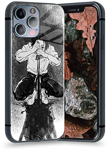 Yuta Okkotsu Jujutsu Kaisen Ästhetische Anime Phone Case Manga Schutzhülle Cover (Hartglas glänzend, für iPhone 13 Pro Max)