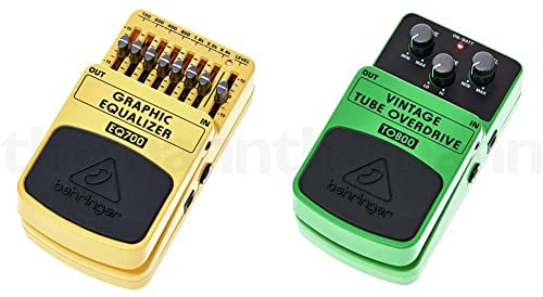 Behringer Graphic Equalizer EQ700 Ultimate graphic 7-band equalizer & TO-800 Tube Overdrive
