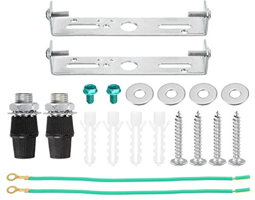 sourcing map Ceiling Light Plate Kit 97x19x15mm Lighting Fixture Mounting Bracket for Home Office Chandelier, 2 Set