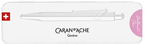 Caran d'Ache Kugelschreiber 849 Colormat-x in der Farbe Rosa mit Etui, 0849.591