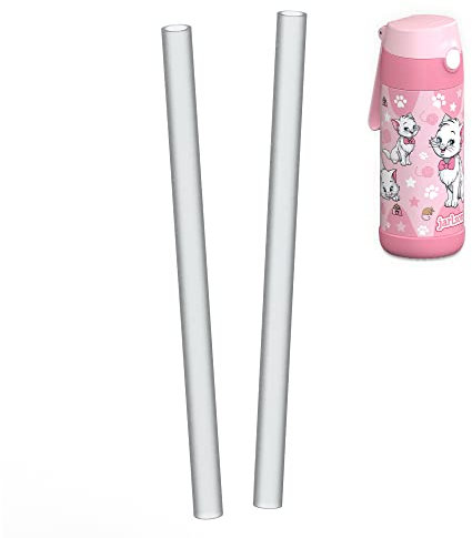 JARLSON® Prolunghe per cannuccia, prolunga per cannuccia, pezzo di ricambio, cannuccia di ricambio, 2 pezzi, set di 2 (bottiglia CHARLI da 350 ml)