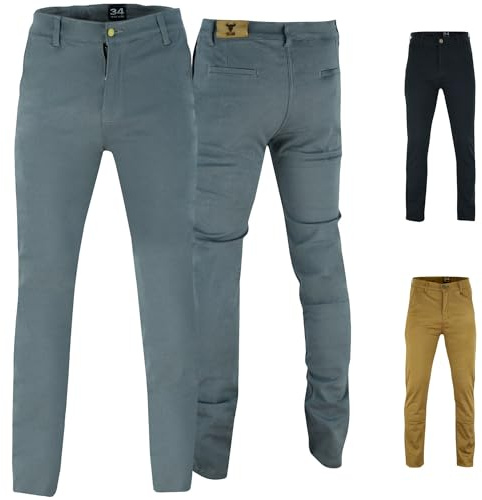 BULLDT Motorradhose Herren Motorradjeans mit Protektoren Chino Biker Jeanshose 100% Aramid Multi-Taschen Schutzhose Futter aus Aramidfasern