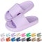 Sfit Badelatschen Damen Herren Wolkenschuhe Eva Badeschuhe Cozislides Badeschlappen rutschfeste Dusch Pantoletten Sommer Cozy Slides Schlappen,Lila,36/37 EU