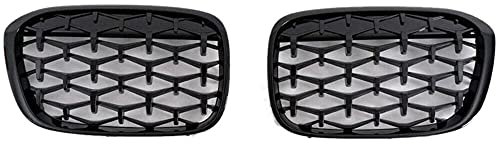 OLgyn Frontgitter, Für BMW F48 F49 X1 2016-2019Car Diamond Front Nieren Schwarzer Grill