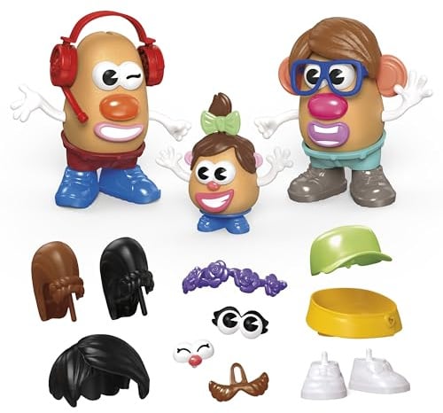 Potato Head Create Your Family Set with 44 Parts and Pieces, Creative Toddler and Preschool Toys for 2 Year Old Girls and Boys and Up (Amazon Exclusive)