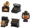 DIKACA 5St Retro alte Ornamente Modell Einer Schreibmaschine aus Harz Kindermöbel Vintage deko Retro deko Retro-Möbel Vintage-Spielzeug Klaviermodell aus Harz -Retro-Klavier
