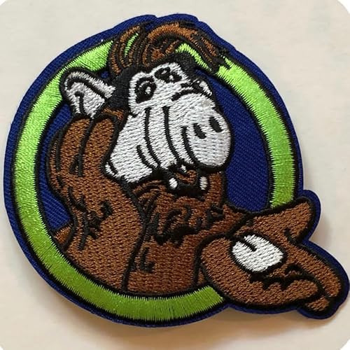 Hobbies and Patch zum Aufbügeln, bestickt, Alf Comedy, Science-Fiction, zum Aufbügeln oder Aufnähen, Dekoration für Rucksack, Sweatshirt, Tasche, Jacke, Jeans, Applikation