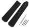 MAMA'S PEARL Uhrenzubehör, Kautschukarmband For Damen, Passend For Uhren Der for HUBLOT-Serie Mit Herren, 15 Mm X 21 Mm, Wasserdichtes Und Schweißfestes Armband(Black,15mmx21mm)