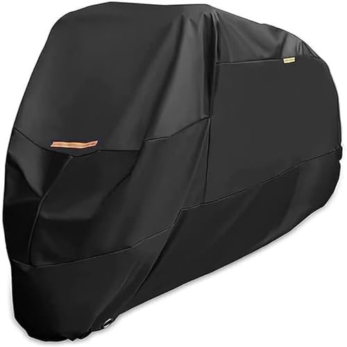 AREY Motorrad Abdeckungen für BMW R1250RT R 1250 RT, Motorräder Abdeckplane Winterfest Regen UV-Schutz Mit Schlüsselloch Zubehör,A/Black-XXXXL