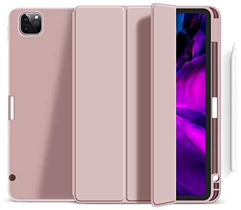HBYLEE Para iPad Pro 11 Drop Grain Load with Pencil Holder for iPad Air 5 10.9 2022 case (Color: Rosa, Tamaño: Pro 11 2nd 2020)
