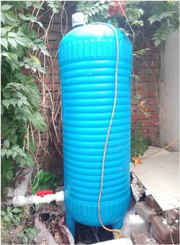 AviiSo Réservoir de Pression Réservoir de pression d'expansion avec kit de montage de robinet à tournant sphérique, 50L 60L 100L 120L 150L 200L Réservoirs d'eau sous pression(13galL/50L-71x33cm/27.9x1