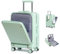 Sea choice Handgepäck Koffer Hartschalen-Reisekoffer aus PC mit Front Laptopfach Rollkoffer USB-Anschluss mit 8 Spinner Rädern TSA Schloss YKK Reißverschluss