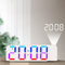 LED-Projektionswecker mit Dual-Alarmen, Timer & einstellbarer Projektion, drehbares Drehgelenk, leicht ablesbares Display
