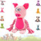 Hundespielzeug,Hund Quietschspielzeug mit Knitterpapier, Plüschtier Hund Plüsch Kauspielzeug,Intelligenzspielzeug für Hunde,Hundespielzeug Kleine Hunde,Quietschendes Hundespielzeug(Rosa Schwein)