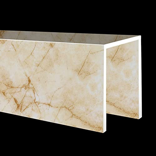 10 20 25 cm Breit Hvac Line Set Abdeckung mit Marmor Fliesen Muster Concealer für Innen und Außen