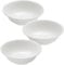 Sicignano | Set 3 Piatti Fondi in Melamina Resistenti Bianco Ø20x6,5 cm | Per Zuppe, Finger Food, Dessert, Aperitivi, Antipasti, Stoviglie Moderne | Lavabile in Lavastoviglie)