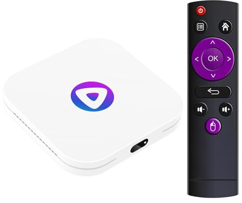 LEFFOT Android 13 TV Box 2025, M1 4K Ultra HD Smart TV-Box, 4GB RAM 32GB ROM, Android Box with 2.4G & 5G WiFi 6, BT 5.0, HDR10, 3D, Rockchip RK3528 Quad Core A53, for Netflix Youtube Prime Video
