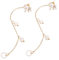 TEMPNAP Earphone -loss Chain Hook Earrings for Earbuds Copper Silicone Peace of Mind Earring Strap
