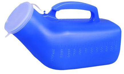 perfeclan Männliche Urinalflasche, männliche Urinal -Pee -Flasche, 1200 ml leckere Männer Töpfchen Harnbehälter für männliche Senioren Campingreisen, Blau