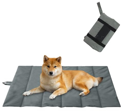 GOEDCH Tapete Plegable para Perro: Manta Impermeable para Perros para Viajes, Colchón Lavable y Suave para Perros y Gatos, Manta de Viaje para Mascotas, Portátil y para Acampar Aire Libre