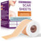 Silikon Narbenblätter, Silicone Scar Tape, 4 X 150 Cm Silikonpflaster für Narben, Face Tape Ultradünn Flexibel für Alle Hauttypen, Sicher und Wirksam Bei Narben und Keloiden