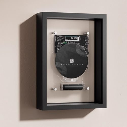 Lettore CD da parete con telecomando, Bluetooth, uscita AUX, ricaricabile, per casa, ufficio, galleria