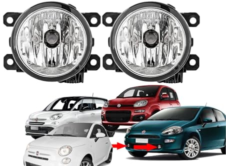 Palmaspareparts Coppia 2x Faretti Fari Fendinebbia Anteriore DX SX per Punto, Punto Evo, Panda, 500, 500L